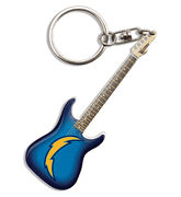 Woodrow Los Angeles Chargers Electric Guitar Keychain : # KCNFL69