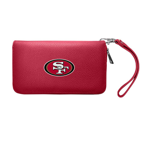San Francisco 49ers Zip Organizer Wallet Pebble (Dark Red)