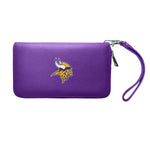 Minnesota Vikings Zip Organizer Wallet Pebble (Purple)