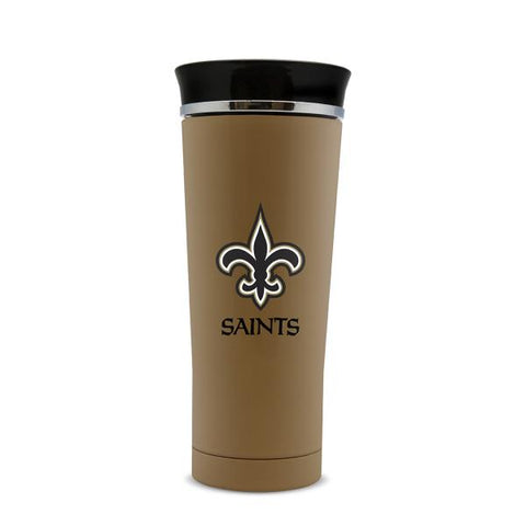NEW ORLEANS SAINTS STAINLESS STEEL LEAK PROOF FREE FLOW THERMO MUG 18 OZ.