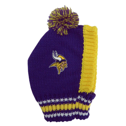 Minnesota Vikings Team Pet Knit Hat (Small)