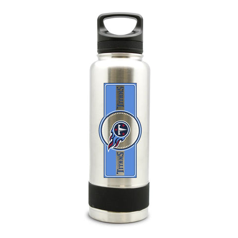 TENNESSEE TITANS SS STAINLESS STEEL DOUBLE WALL INSULATED THERMO WATER BOTTLE  - (34 oz)