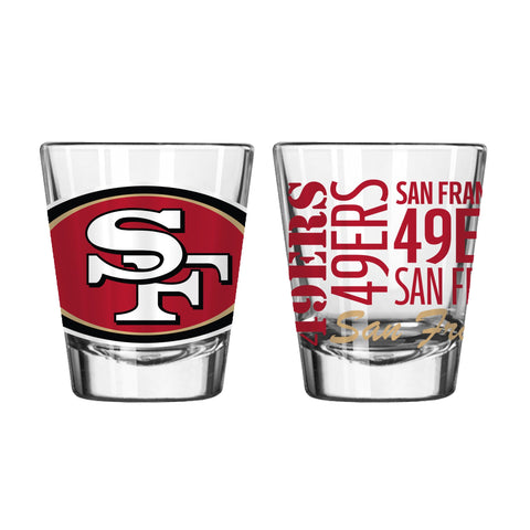 San Francisco 49Ers 2Oz Spirit Shot Glasses