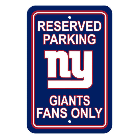 NFL New York Giants Reserved Parking Sign