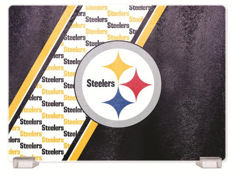 PITTSBURGH STEELERS TEMPERED GLASS CUTTING BOARD