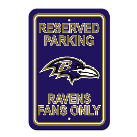 NFL Baltimore Ravens Reserved Parking Sign