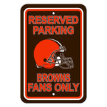 NFL Cleveland Browns Reserved Parking Sign