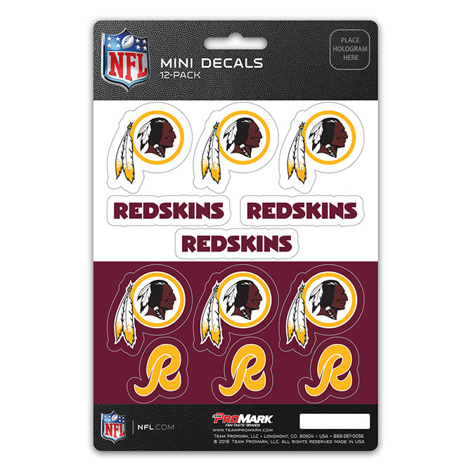 Washington Redskins Decal Set Mini 12 Pack – SPORTS NATION