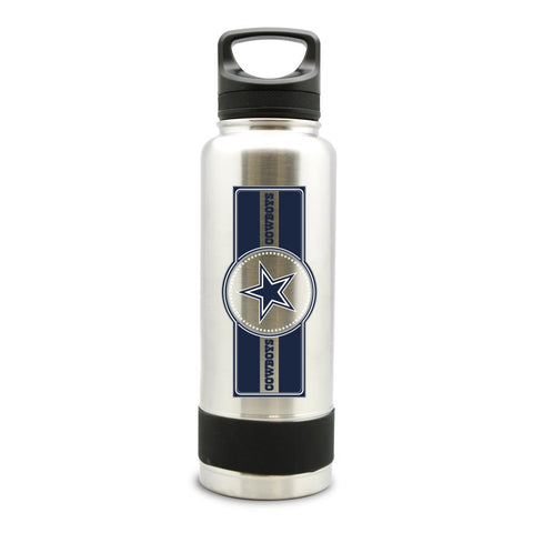 DALLAS COWBOYS  SS STAINLESS STEEL DOUBLE WALL INSULATED THERMO WATER BOTTLE  - (34 oz)