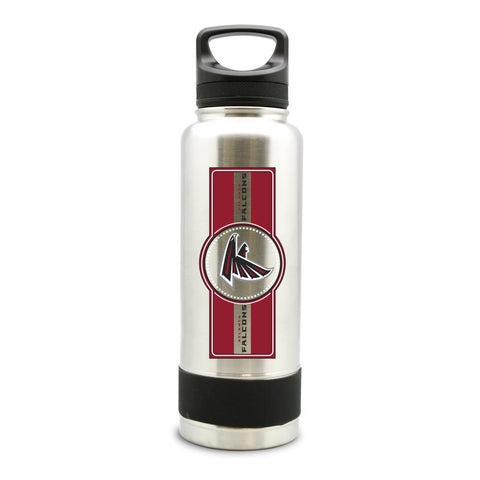 ATLANTA FALCONS SS STAINLESS STEEL DOUBLE WALL INSULATED THERMO WATER BOTTLE  - (34 oz)