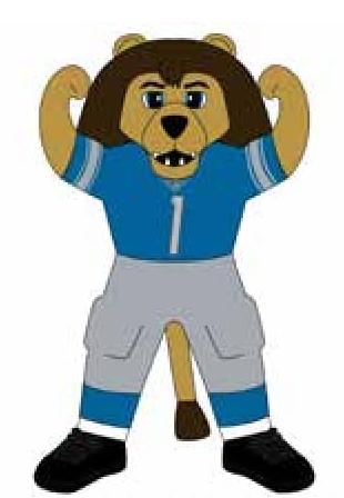 Detroit Lions 7 Ft Tall Inflatable Mascot