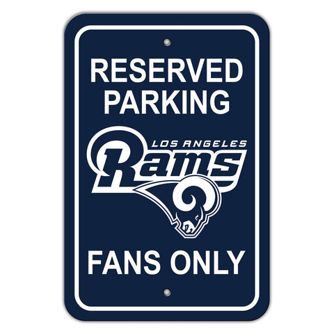 NFL Los Angeles Rams Reserved Parking Sign