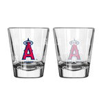 Los Angeles Angels 2Oz Satin Etch Shot Glasses