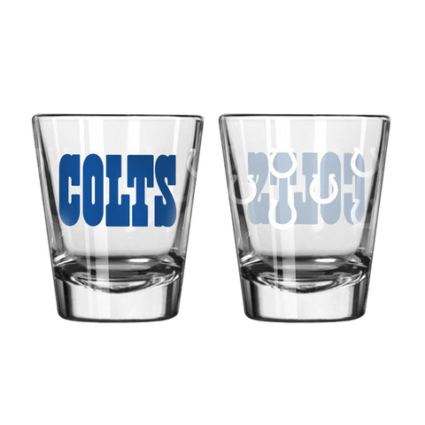 Indianapolis Colts 2Oz Satin Etch Shot Glasses