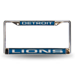 Detroit Lions Blue Laser Chrome Frame