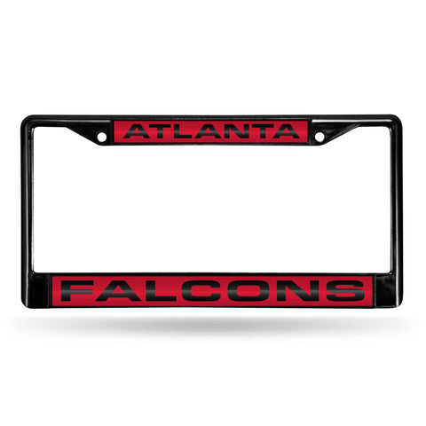 Atlanta Falcons Black Laser Chrome Frame