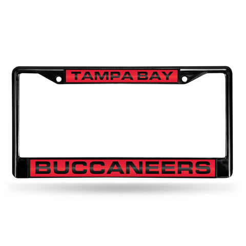 Tampa Bay Buccaneers Black Laser Chrome Frame