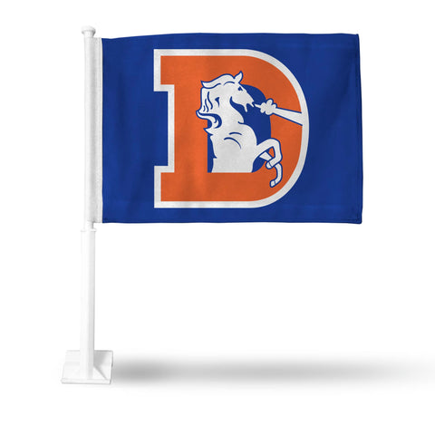 Denver Broncos Retro "D" Logo Car Flag