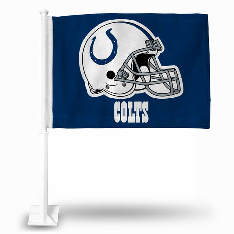 Indianapolis Colts Helmet Car Flag