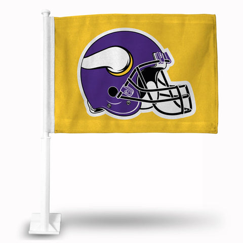 Minnesota Vikings Yellow Car Flag Helmet