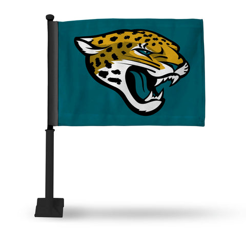 Jacksonville Jaguars Car Flag - Black Pole