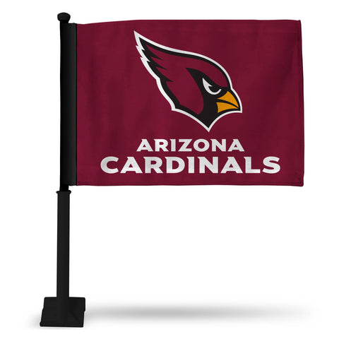 Arizona Cardinals Car Flag W/Black Pole