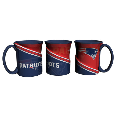 New England Patriots 18Oz Sculpted Ceramic Twist Mugs