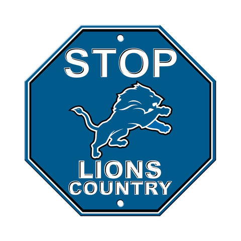 NFL Detroit Lions Stop Sign