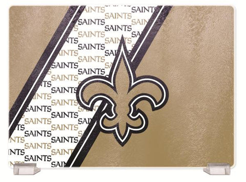 NEW ORLEANS SAINTS TEMPERED GLASS CUTTING BOARD