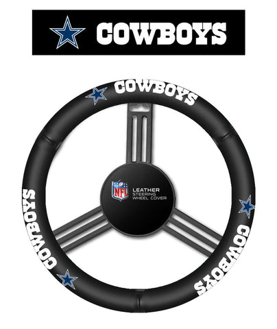NFL Dallas Cowboys Leather Steering Wheel Cover