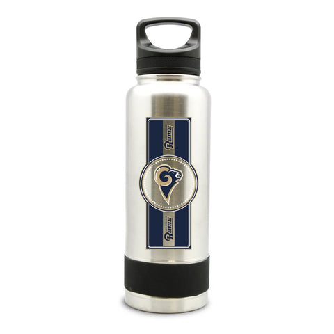 LOS ANGELES RAMS SS STAINLESS STEEL DOUBLE WALL INSULATED THERMO WATER BOTTLE  - (34 oz)