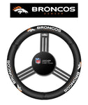 NFL Denver Broncos Leather Steering Wheel Cover