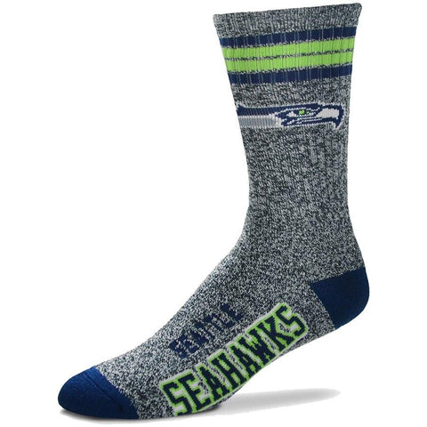 Men's Seattle Seahawks For Bare Feet Gray Got Marble Crew Socks