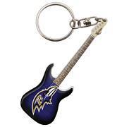 Woodrow Baltimore Ravens Electric Guitar Keychain : # KCNFL03