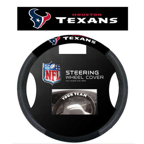 NFL Houston Texans Poly-Suede Steering Wheel Cover