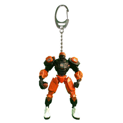 Cincinnati Bengals Keychain Fox Robot 3 Inch Mini Cleatus