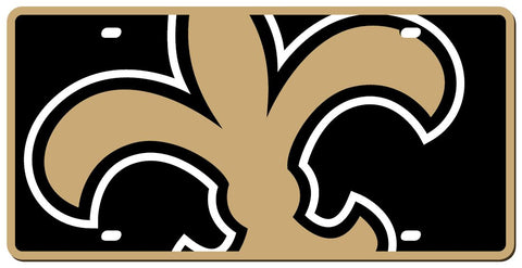 New Orleans Saints License Plate Acrylic Mega Style