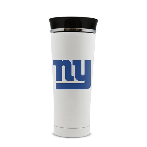 NEW YORK GIANTS STAINLESS STEEL LEAK PROOF FREE FLOW THERMO MUG 18 OZ.