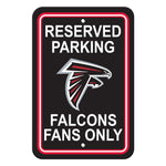 NFL Atlanta Falcons Reserved Parking Sign