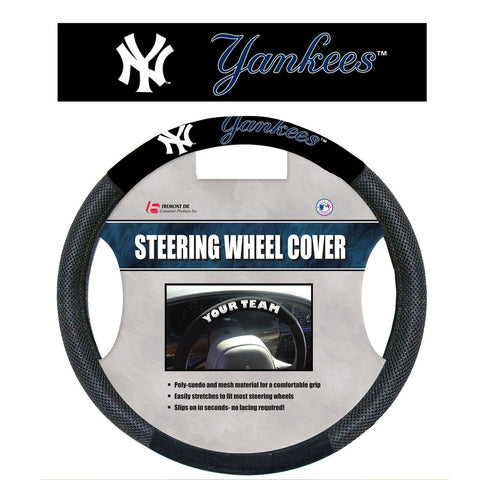 MLB New York Yankees Poly-Suede Steering Wheel Cover
