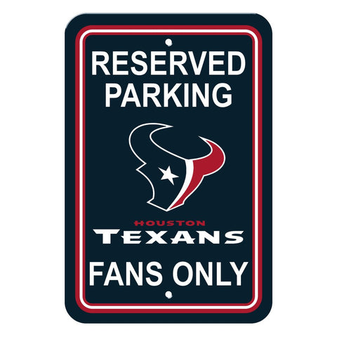 NFL Houston Texans Reserved Parking Sign