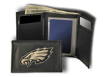 Philadelphia Eagles Wallet Trifold Leather Embroidered
