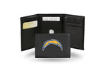 Los Angeles Chargers Wallet Trifold Leather Embroidered