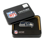 Seattle Seahawks Wallet Trifold Leather Embroidered