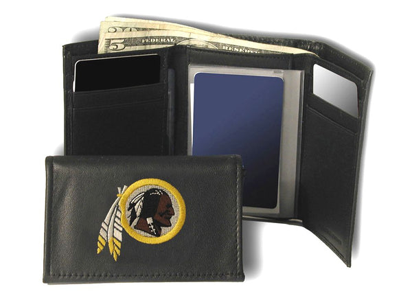 Rico NFL Minnesota Vikings Embroidered Billfold Genuine Leather Wallet