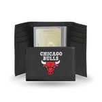 Chicago Bulls Wallet Trifold Leather Embroidered