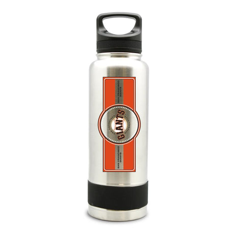 SAN FRANCISCO GIANTS SS STAINLESS STEEL DOUBLE WALL INSULATED THERMO WATER BOTTLE  - (34 oz)