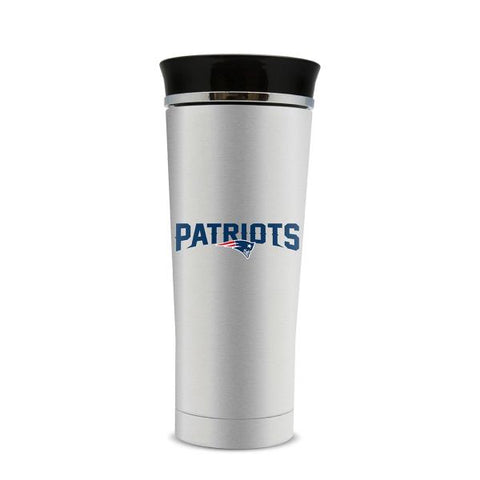 NEW ENGLAND PATRIOTS STAINLESS STEEL LEAK PROOF FREE FLOW THERMO MUG 18 OZ.