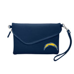 San Diego Chargers Fold Over Crossbody Pebble (Navy)
