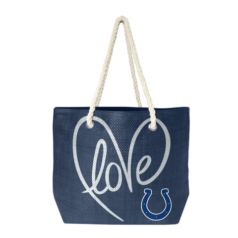 Indianapolis Colts Rope Tote (Navy Slvr)